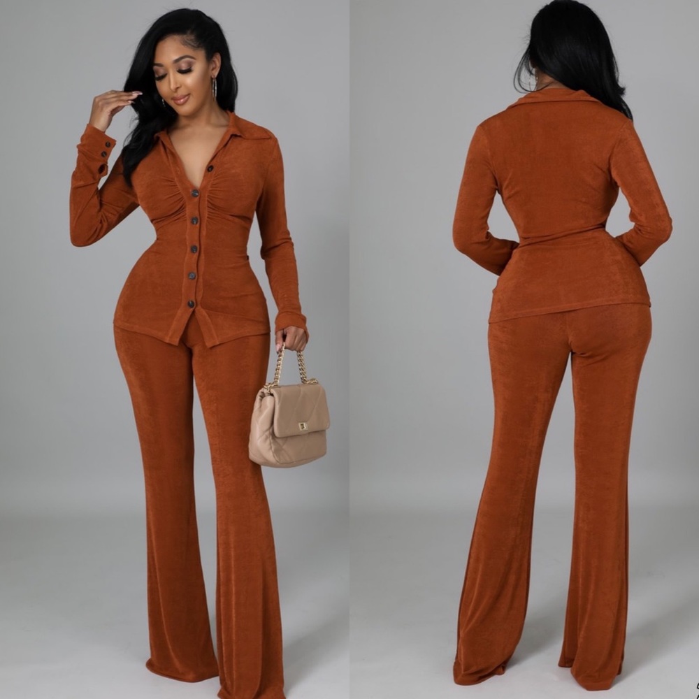 Wide Leg Pant Set